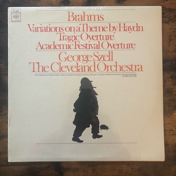 Vinyl Brahms George Szell The Cleveland Orchestra - Picture 1 of 2